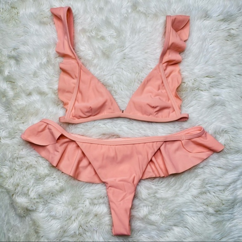 VYB Swim June Ruffle Top & Bottom Bikini Set - Picture 2 of 4
